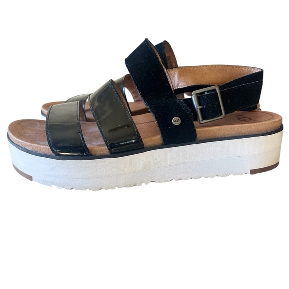 UGG Black Platform Sandals - Picture 2 of 15